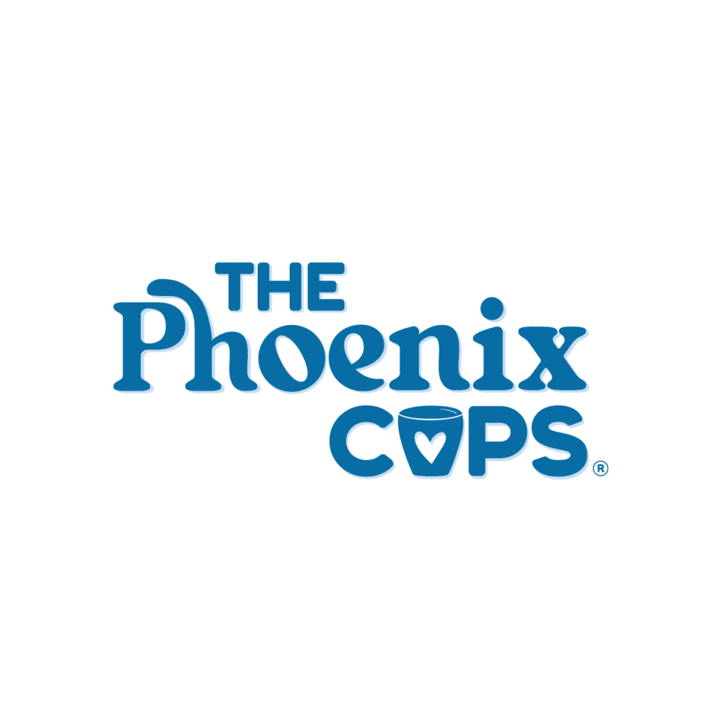 Phoenix Cups new logo in blue